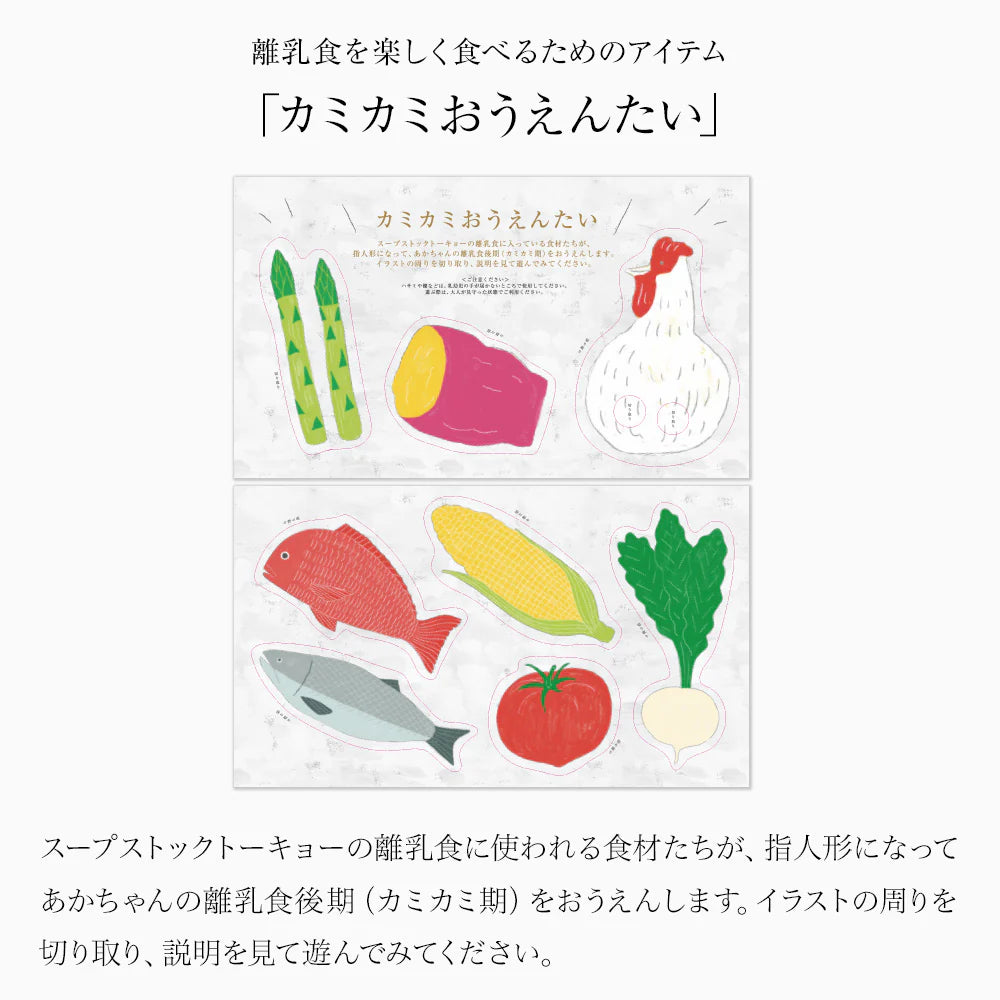 親子で楽しむレトルトギフトセット(カレー8個+離乳食4個入り)【カミカミおうえんたい付き】