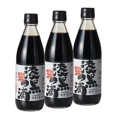 漆黒の滴(濃厚3倍つゆ) 360ml×3本セット(箱入)