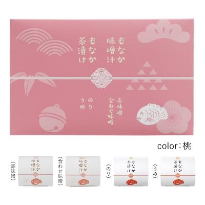 もなか味噌汁&茶漬け4個入り(桃)