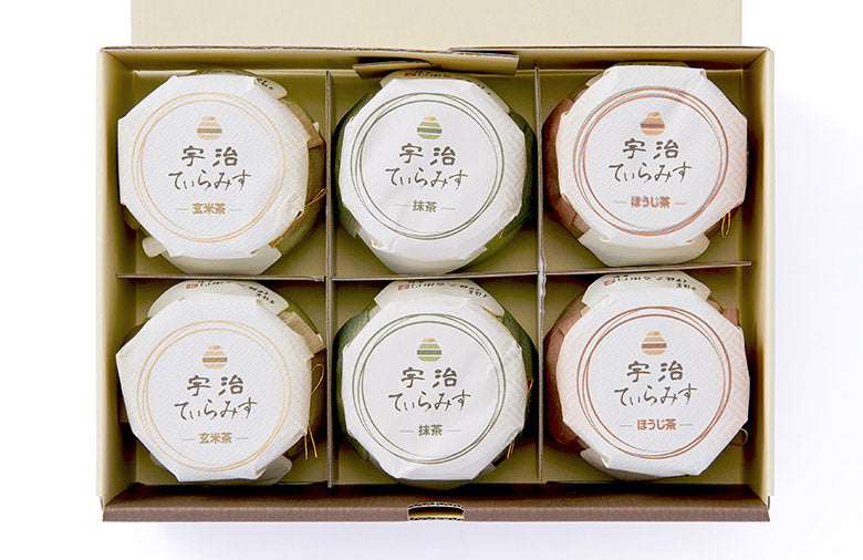 宇治てぃらみす(抹茶・ほうじ茶・玄米茶)6個入