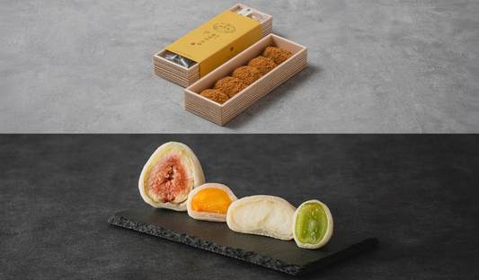 黄金砂利餅&フルーツ大福(4個入り)