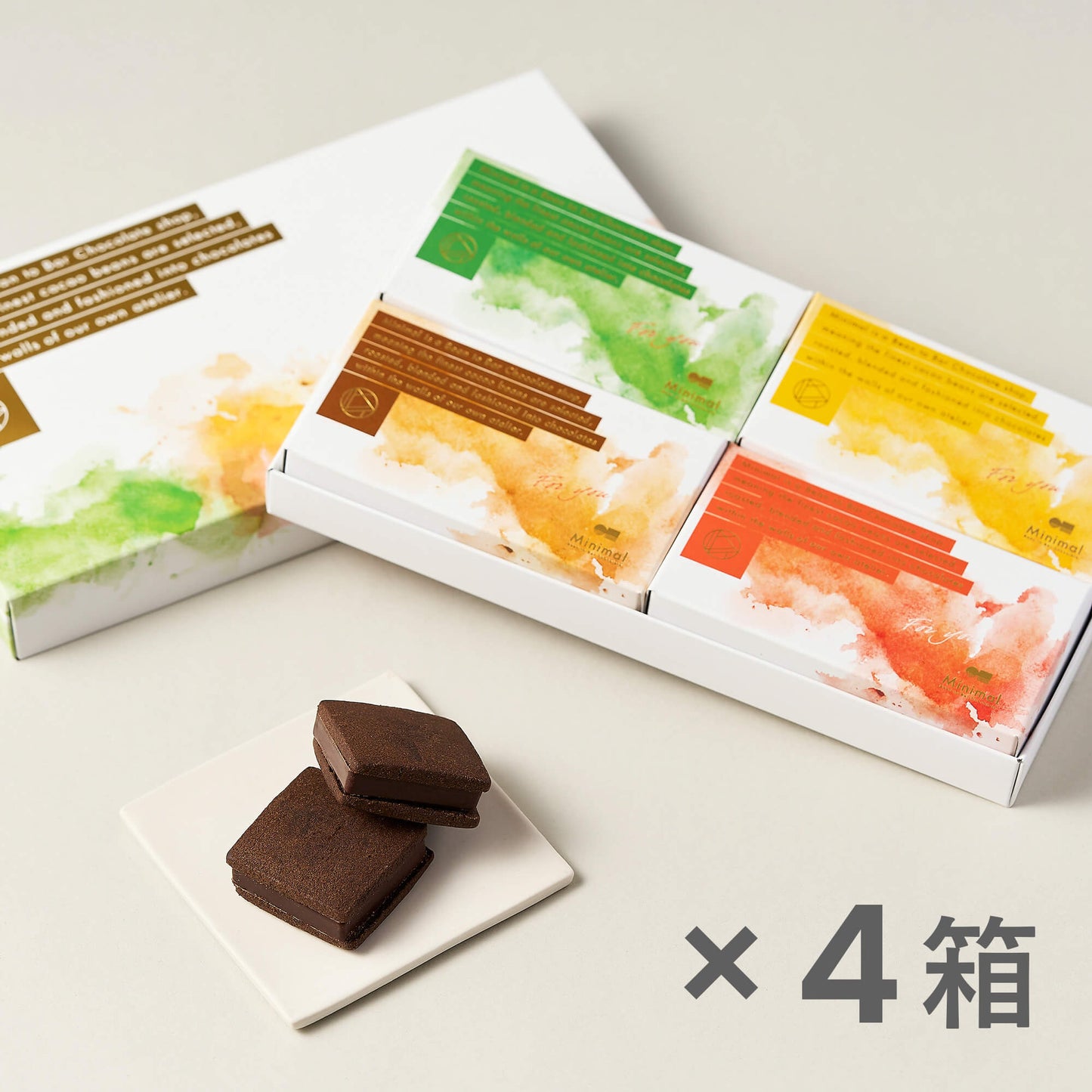 チョコレートサンドクッキー 4種(8粒入)×4箱セット