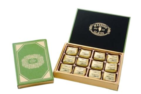 【マロングラッセ】 緑箱マロン12個詰 真空