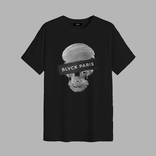 SKULL TEE | TERRY COTTON（black / XL）