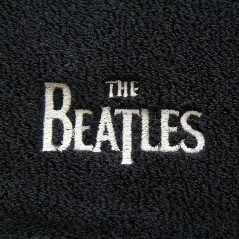 Beatlesスポーツタオル　ロゴ刺繍ブラック 【ビートルズ】