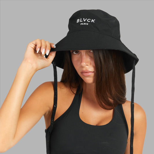 REVERSIBLE BUCKET HAT（black）