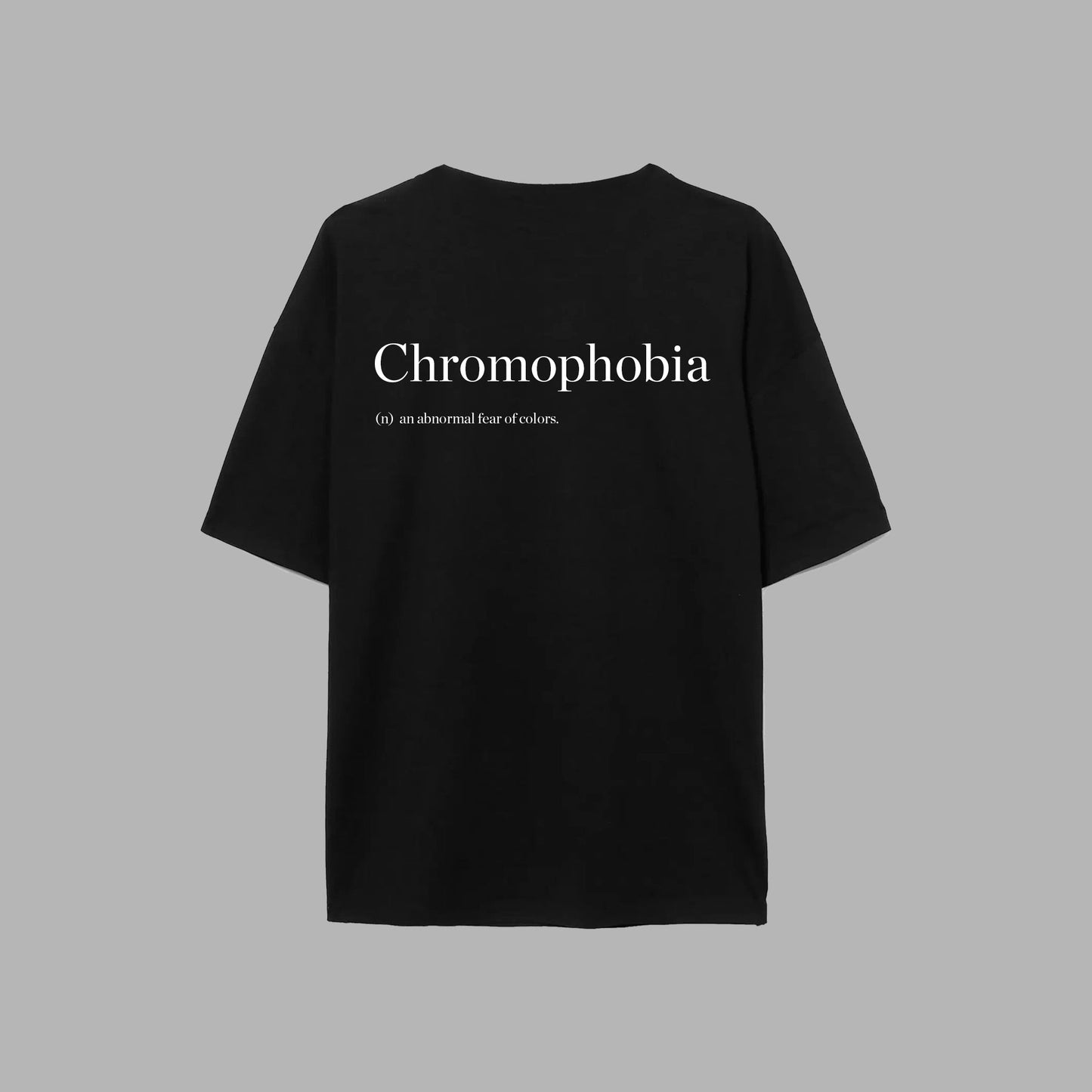 CHROMOPHOBIA OVERSIZED TEE | COMBED COTTON（black / S）