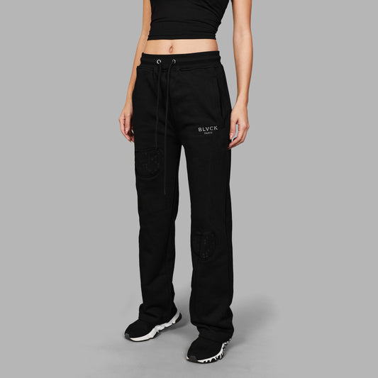 MONOGRAM TORN SWEATS : STRAIGHT | TERRY COTTON（black / M）