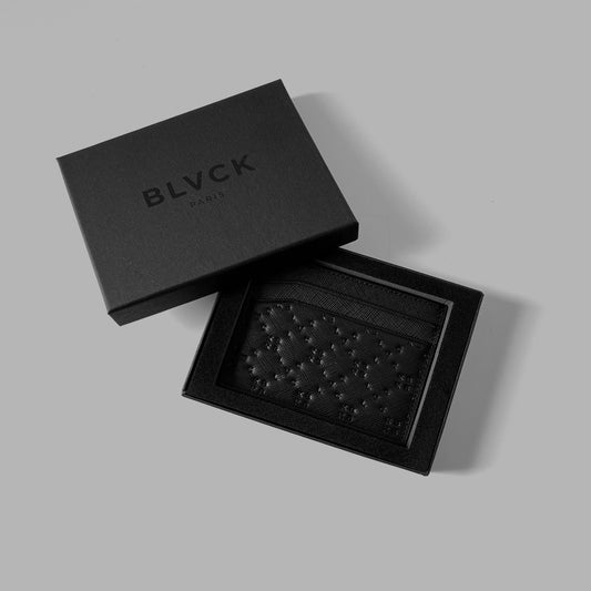 MONOGRAM CARD HOLDER（black）