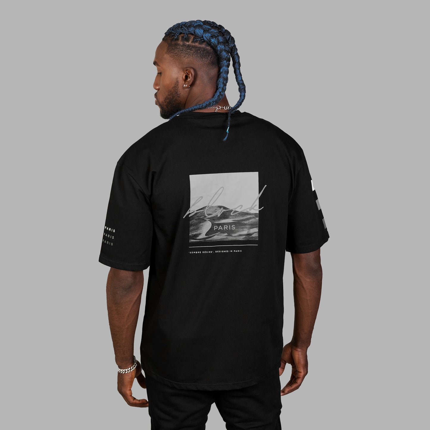 SOMBRE DESIR OVERSIZED TEE | COMBED COTTON（black / L）