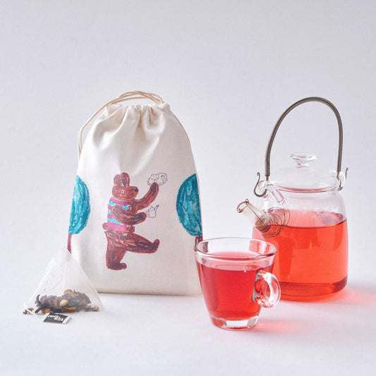 【よしのちはる】クッキーとハーブティーの巾着セット