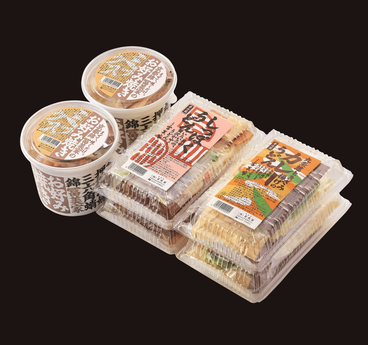 うどん・お好み焼き 6個セット