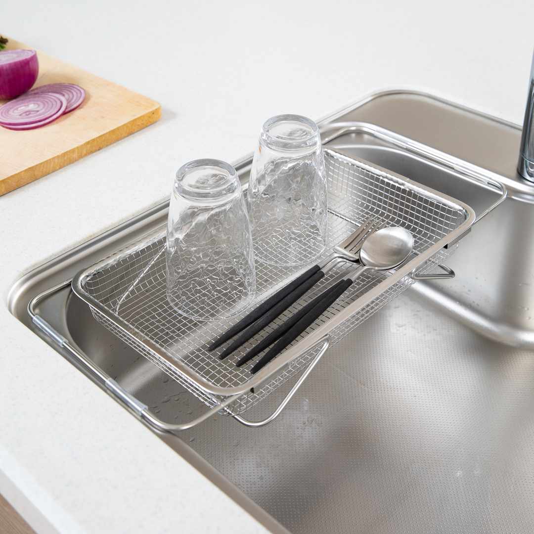 【AUX】 leye シンクの中でも水切りメッシュカゴ