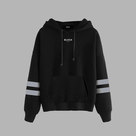 STRIPE HOODIE | TERRY COTTON（black / XS）