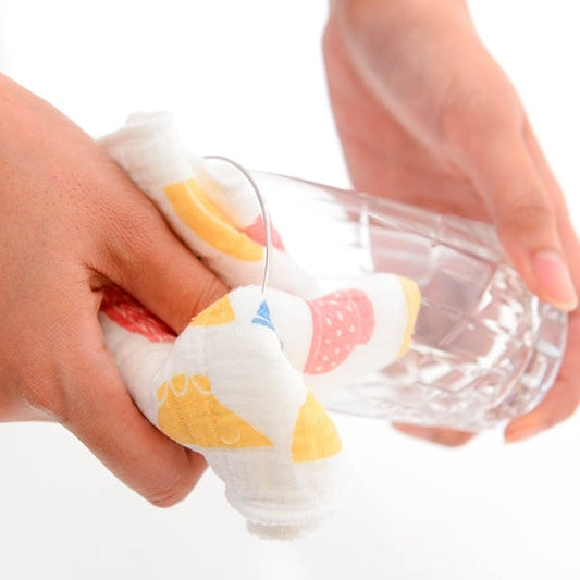 AKOMEYA TOKYO/ かや生地ふきん 茶碗 イエロー