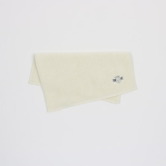 AKOMEYA TOKYO/ ふわふわ極甘刺繍ミニタオル 生成