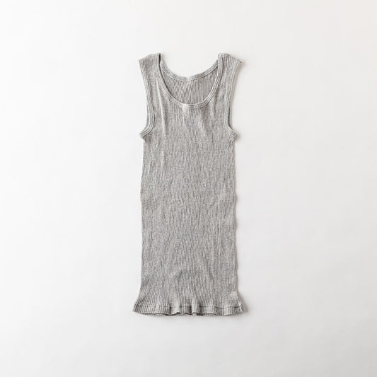 AKOMEYA TOKYO/ オーガニックコットンリブ タンクトップ グレー