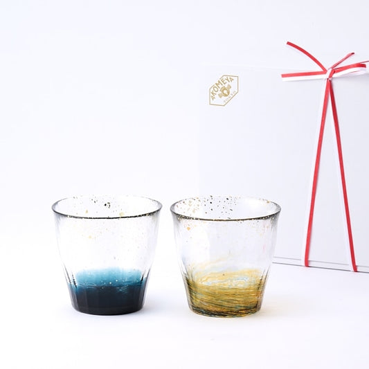 AKOMEYA TOKYO/ 津軽びいどろロックグラス ペアセット
