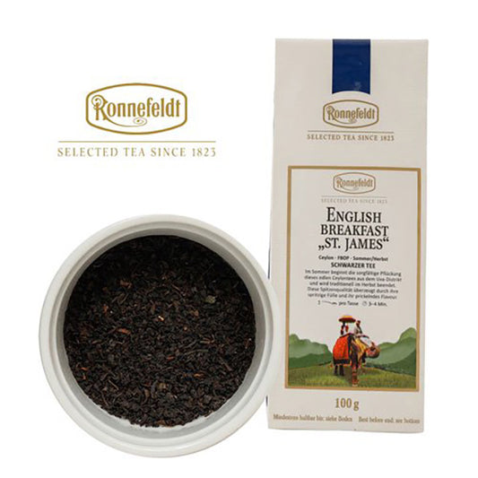 ロンネフェルト イングリッシュブレックファーストセントジェームス リーフ 100g Ronnefeldt English Breakfast St. James