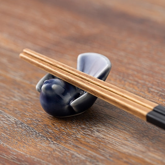 AKOMEYA TOKYO/ 波佐見焼 福良雀 箸置 瑠璃