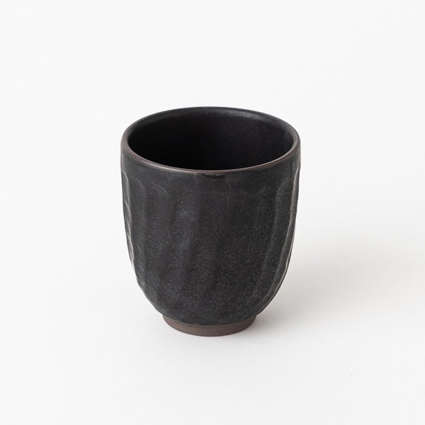 AKOMEYA TOKYO/ねじりそぎ 湯呑 黒マット