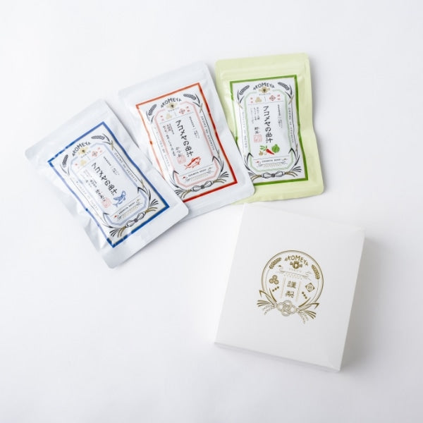 AKOMEYA TOKYO/ アコメヤの出汁3種セット 謹製箱付き