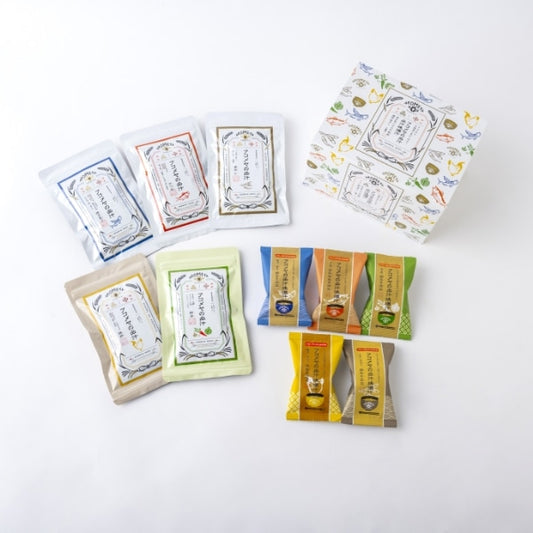 AKOMEYA TOKYO/ アコメヤの出汁味噌汁＆出汁 各5種セット BOX入り