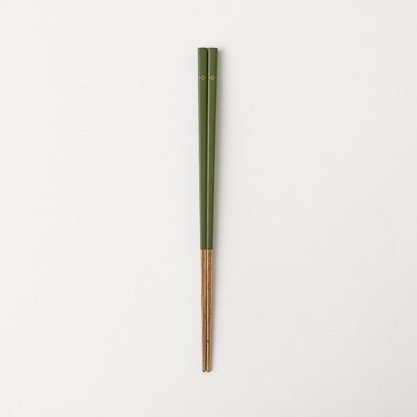 AKOMEYA TOKYO/ 塗分箸 苔色