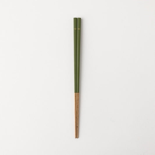 AKOMEYA TOKYO/ 塗分箸 苔色