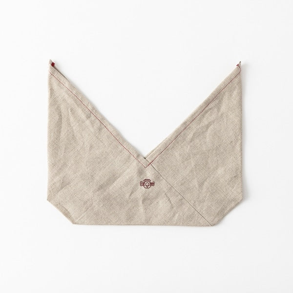 AKOMEYA TOKYO/ リネン刺繍ランチバッグ レッド