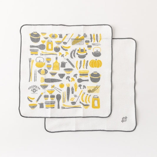 AKOMEYA TOKYO/ 食器用ニットふきん イエロー
