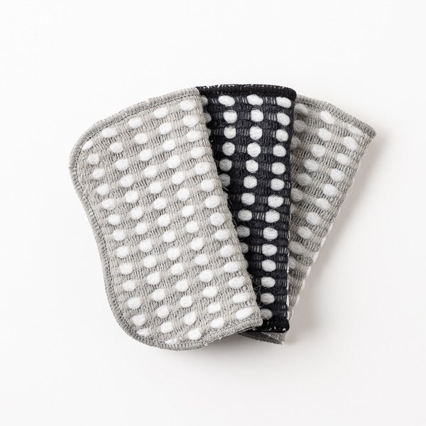 AKOMEYA TOKYO/ 泡立ちクロススポンジ3枚組 グレーセット