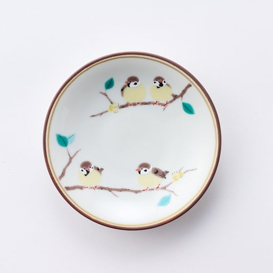 AKOMEYA TOKYO/ 九谷焼 豆皿 雀