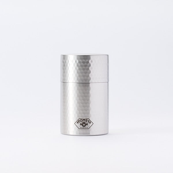 AKOMEYA TOKYO/ ステンレス槌目茶筒