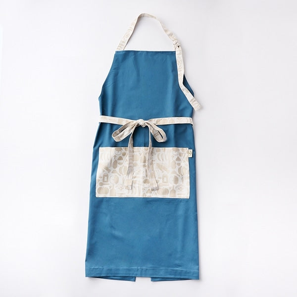 AKOMEYA TOKYO/ ジャガードエプロン ネイビー