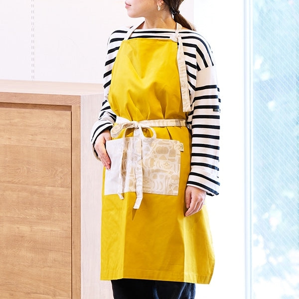 AKOMEYA TOKYO/ ジャガードエプロン イエロー