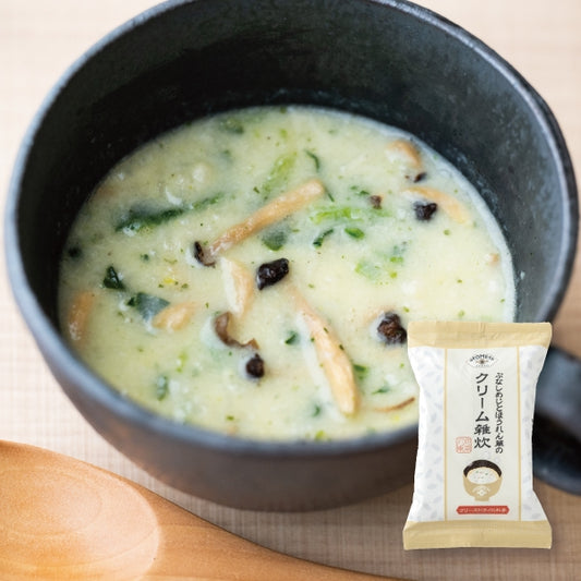 AKOMEYA TOKYO/ ぶなしめじとほうれん草のクリーム雑炊