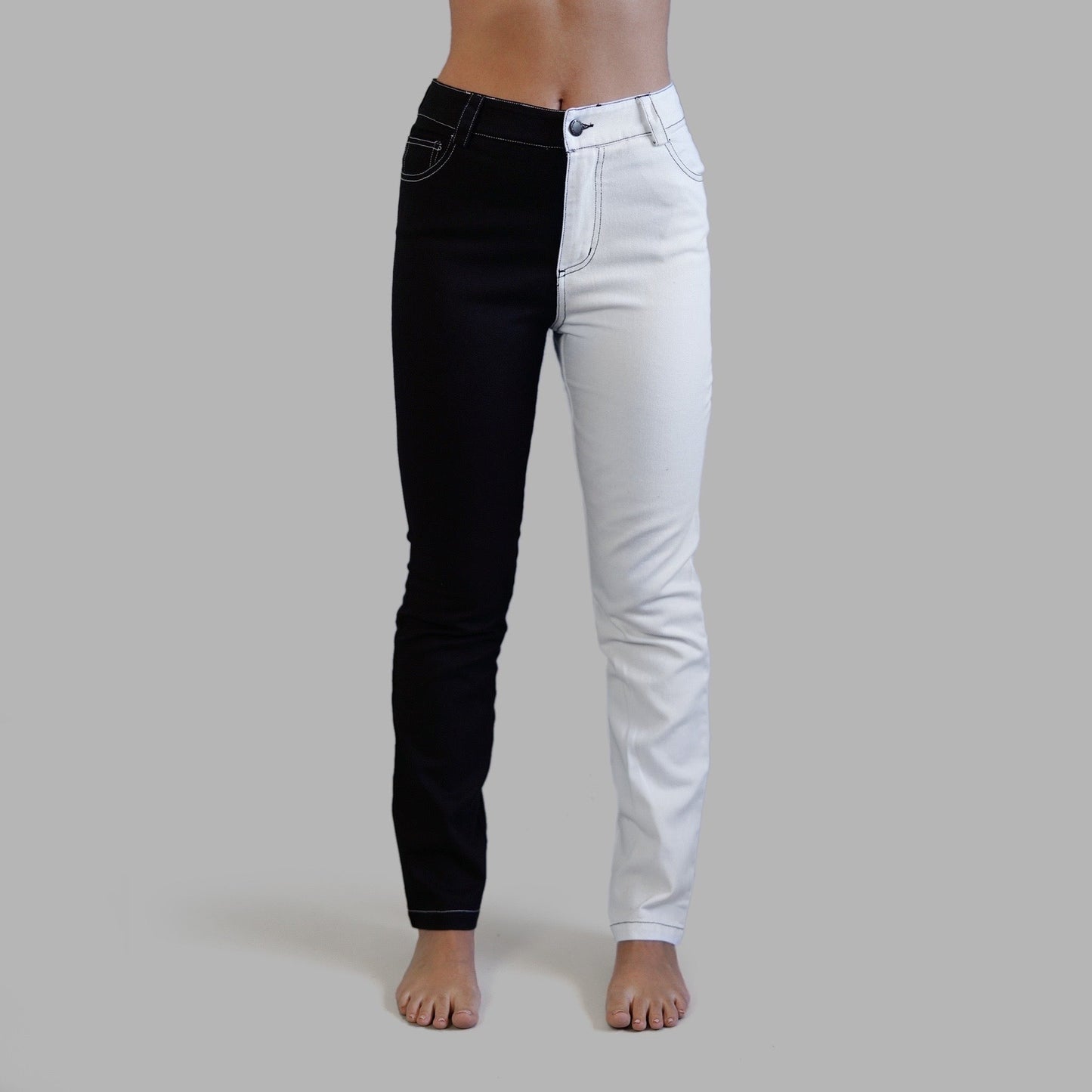 BLVCK WH TE SKINNY JEANS | STRETCH-DENIM（black / XS）