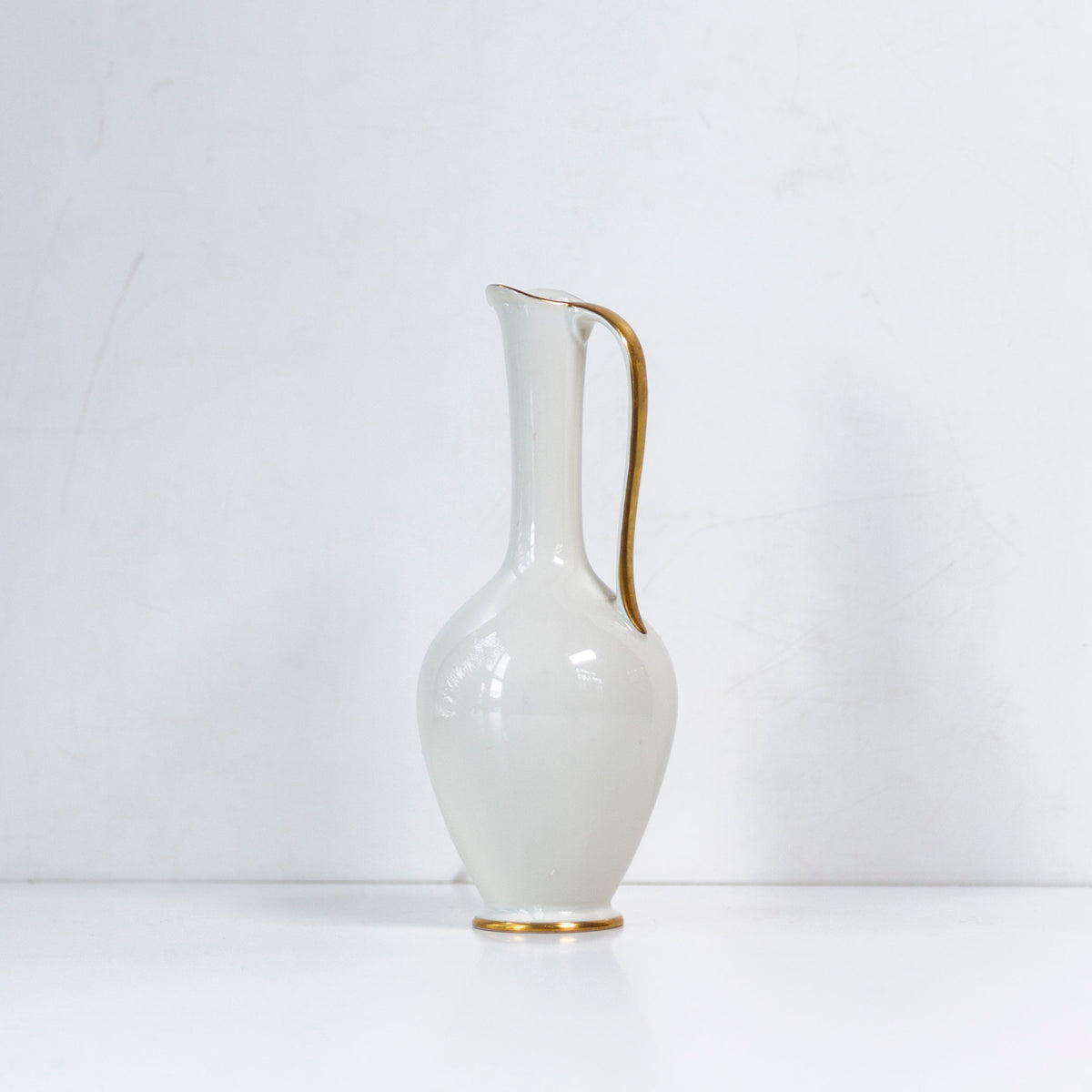 White&Gold Ceramic Vase, Germamy　