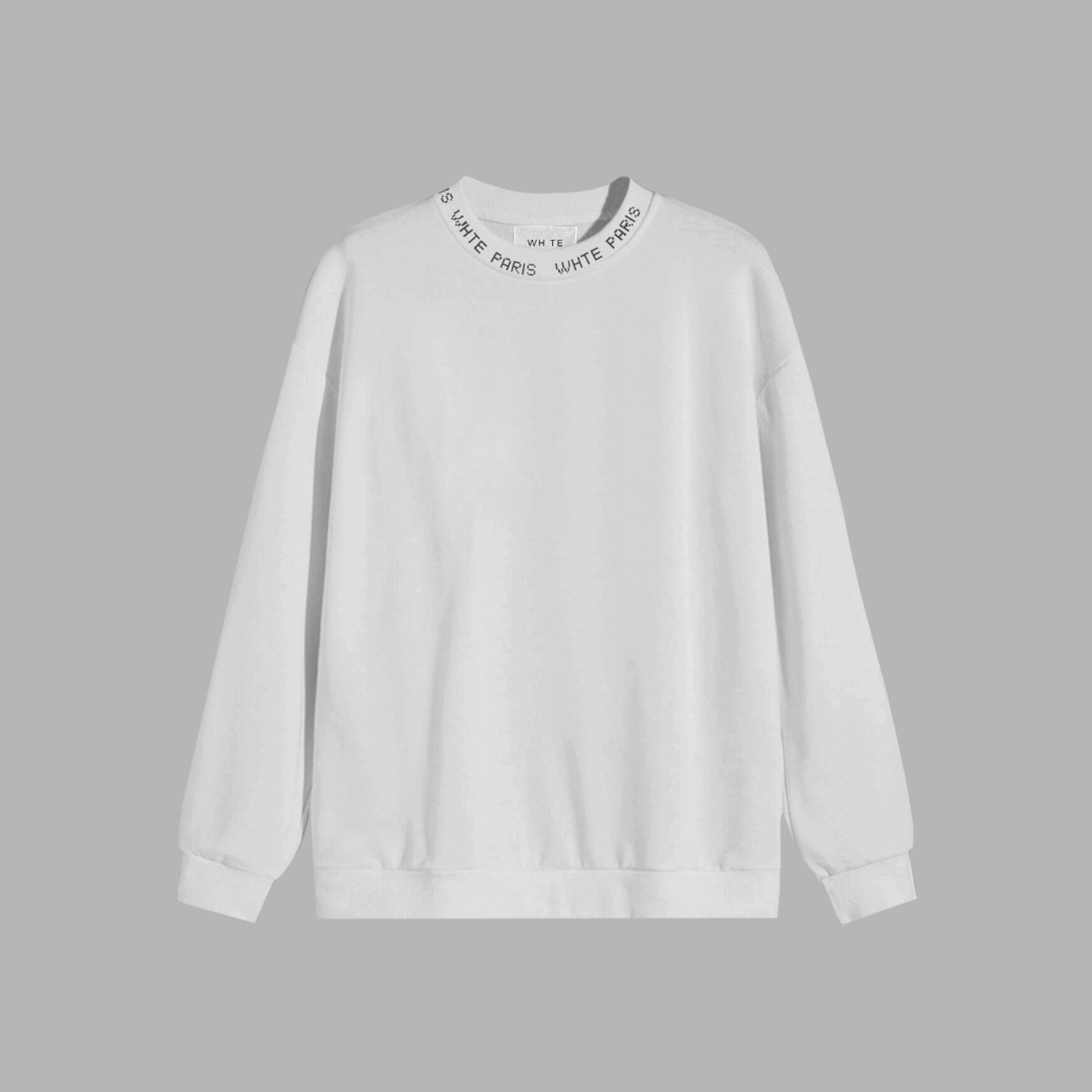 NECK SWEATSHIRTS | TERRY COTTON（white / XXS）