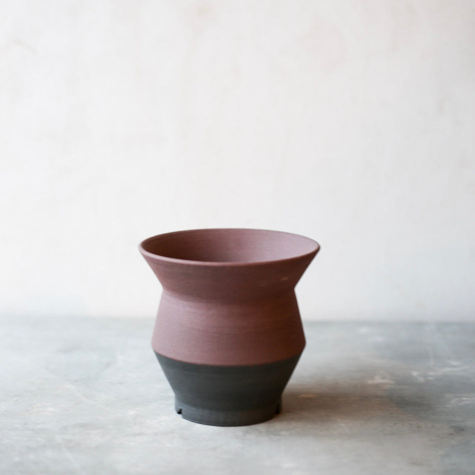 【Keicondo ケイコンドー】 植木鉢 red×dark gray 4