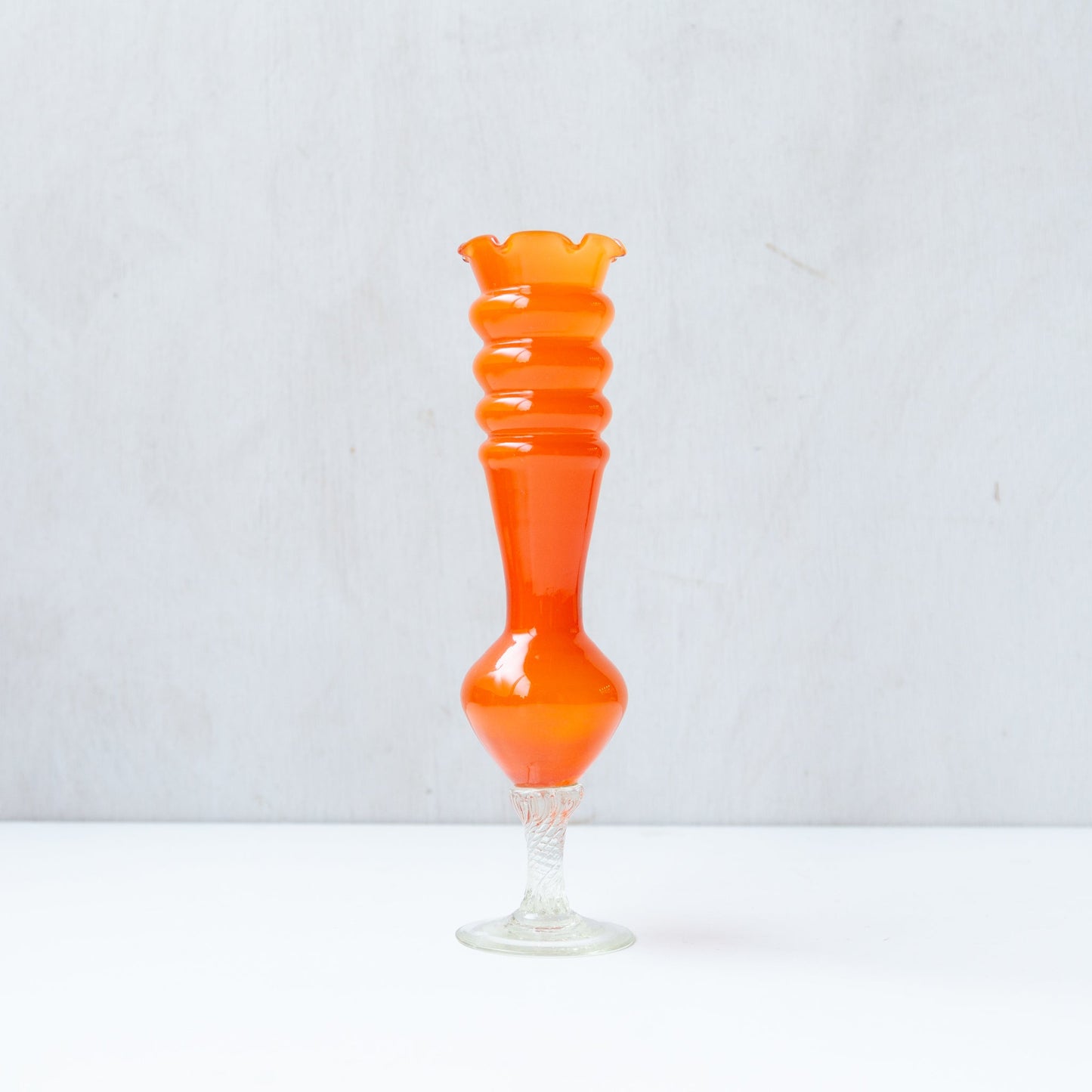 Orange Cocktail Glass Vase, Italy